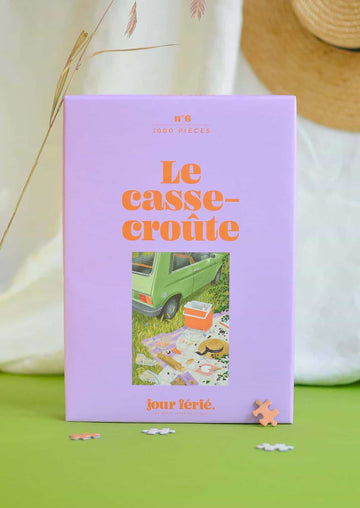 puzzle 1000 pièces made in france pique-nique voiture-2