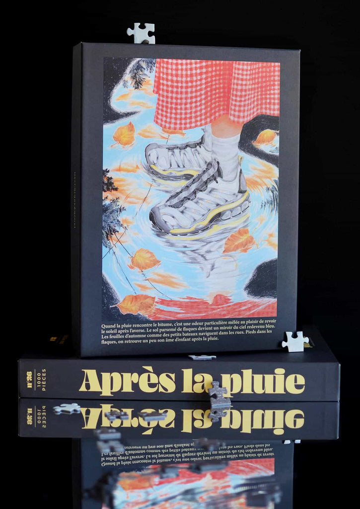 puzzle 1000 pièces pluie sneakers made in france-3